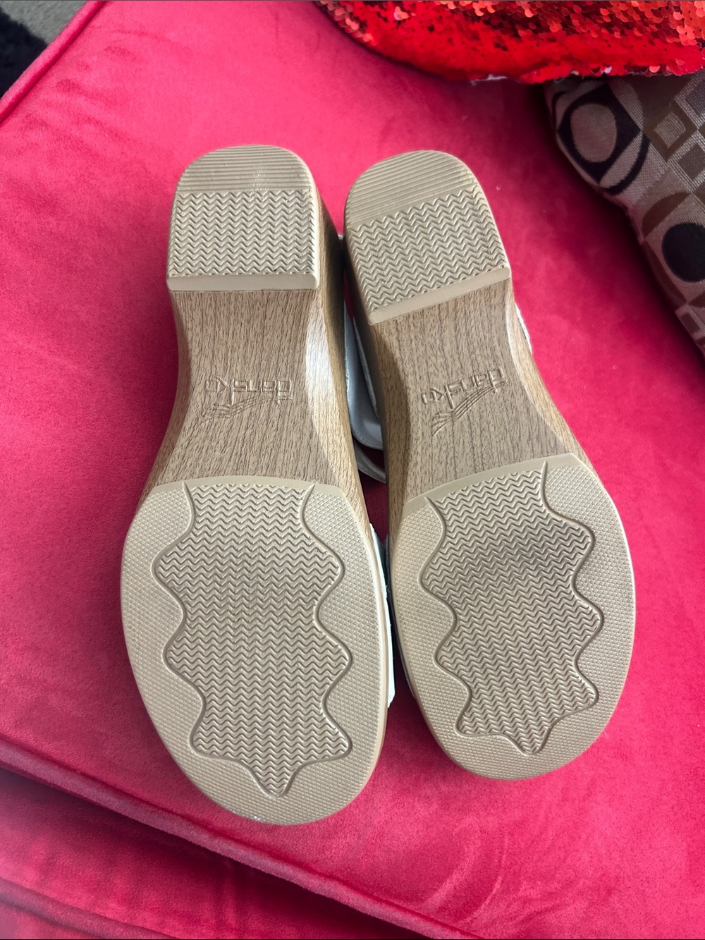 Dansko Off-White Leather Slingback Buckle Sandals eur 41 - Picture 4 of 6